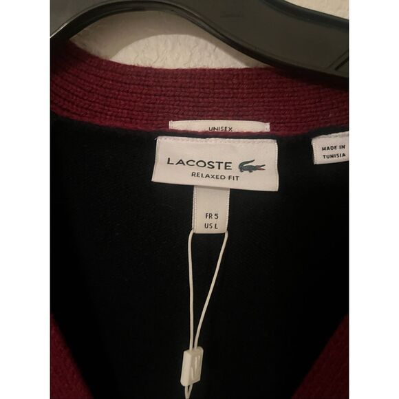 Lacoste Unisex Golfer Motif Cardigan NEW NWT - Picture 5 of 6